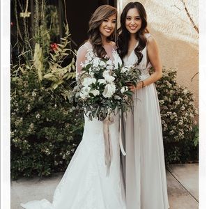 Lulu’s Heavenly Hues Light Grey Bridesmaid Dress